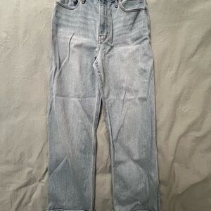 Hollister Light Blue Denim Ultra High-Rise Dad Jeans